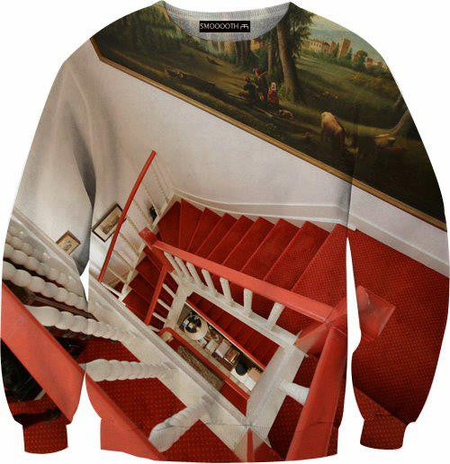 Red stairs 100% Cotton Sweatshirt