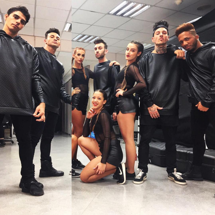 Dancers at Jason Derulo show at Palau santjordi - 40 principales awards