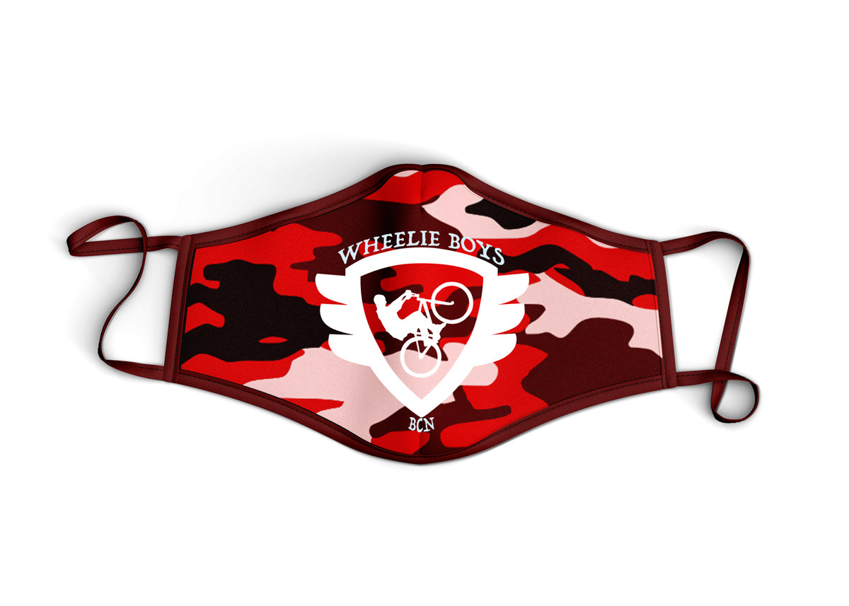 White Logo Red Camo