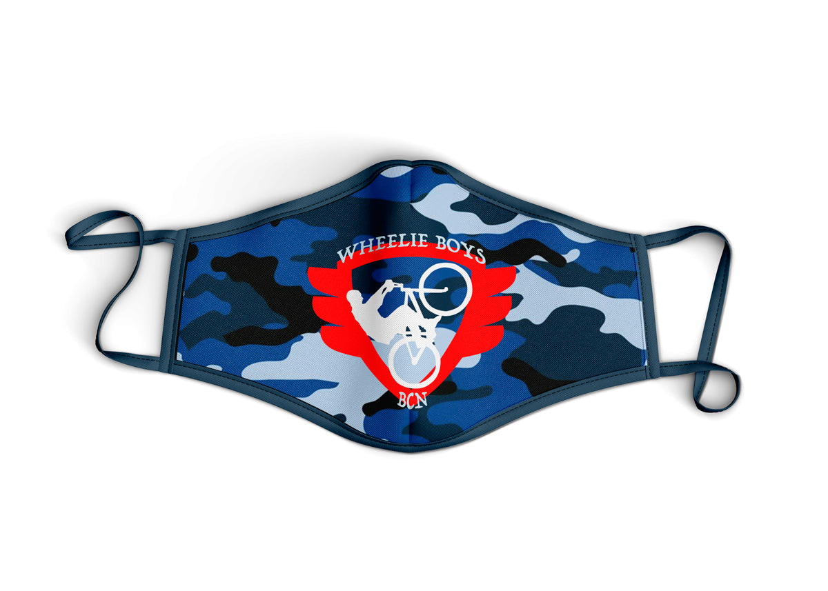 Red Logo Blue Camo