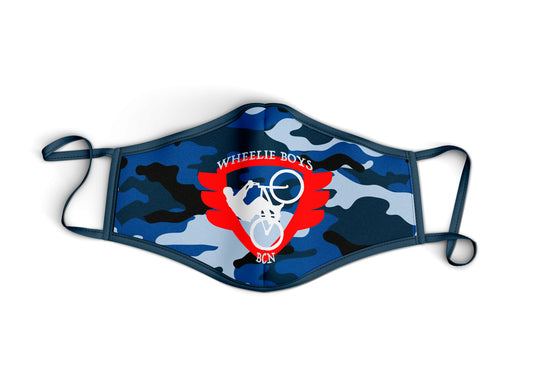 Red Logo Blue Camo