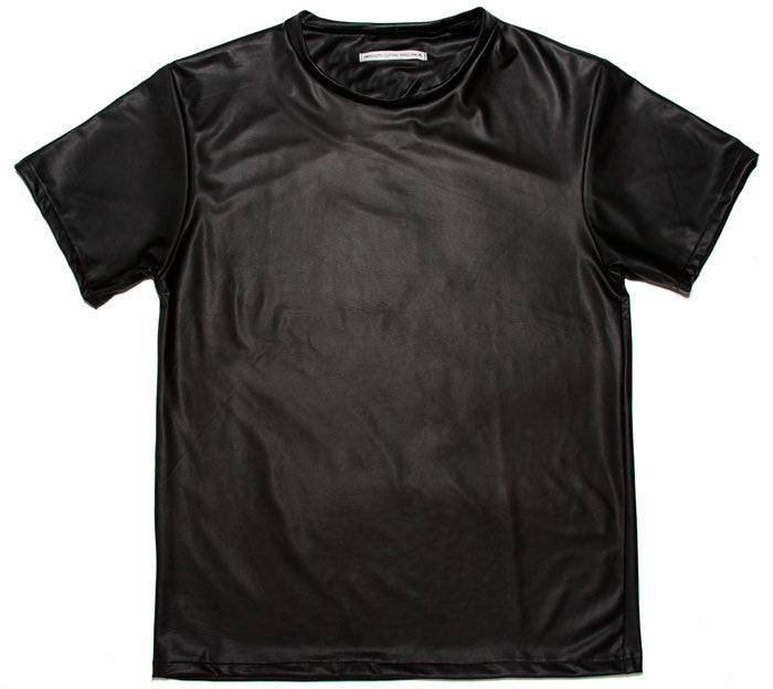 Fake lather t-shirt