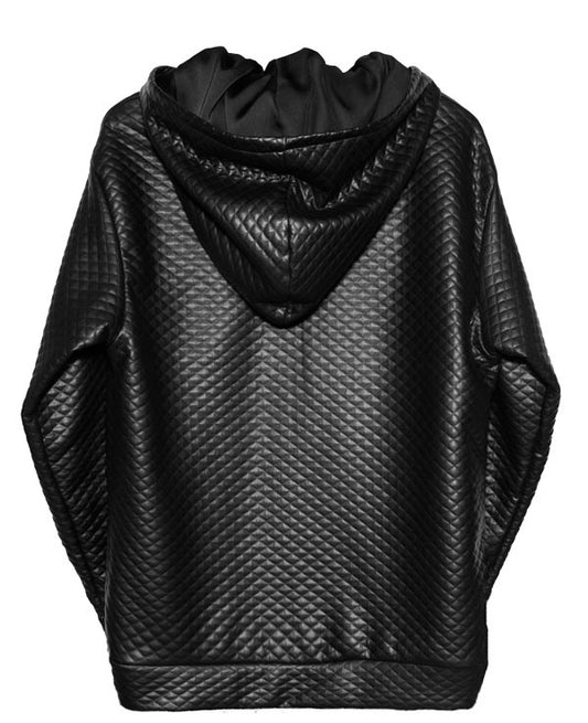 Matelasse quilted leather