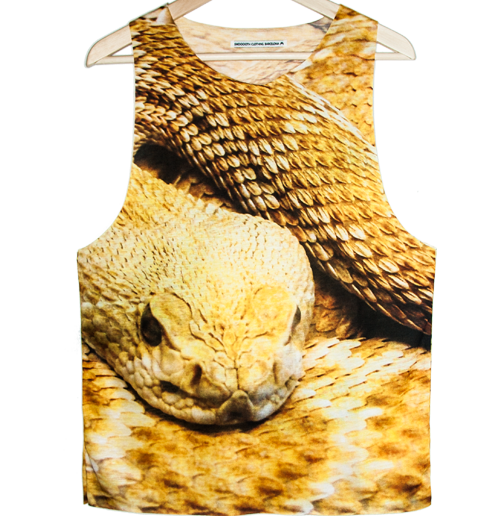 Golden snake Tank top