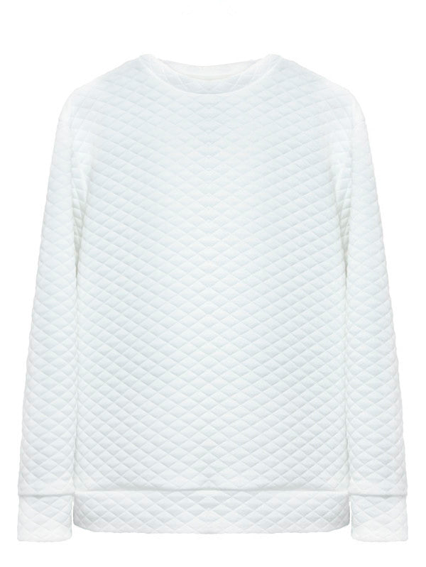 White quilted matelasse