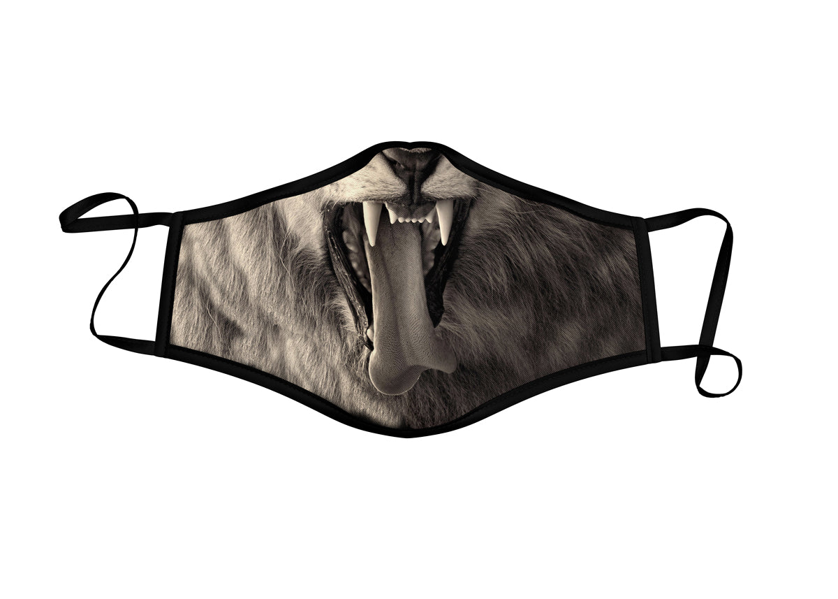 Yawning lion