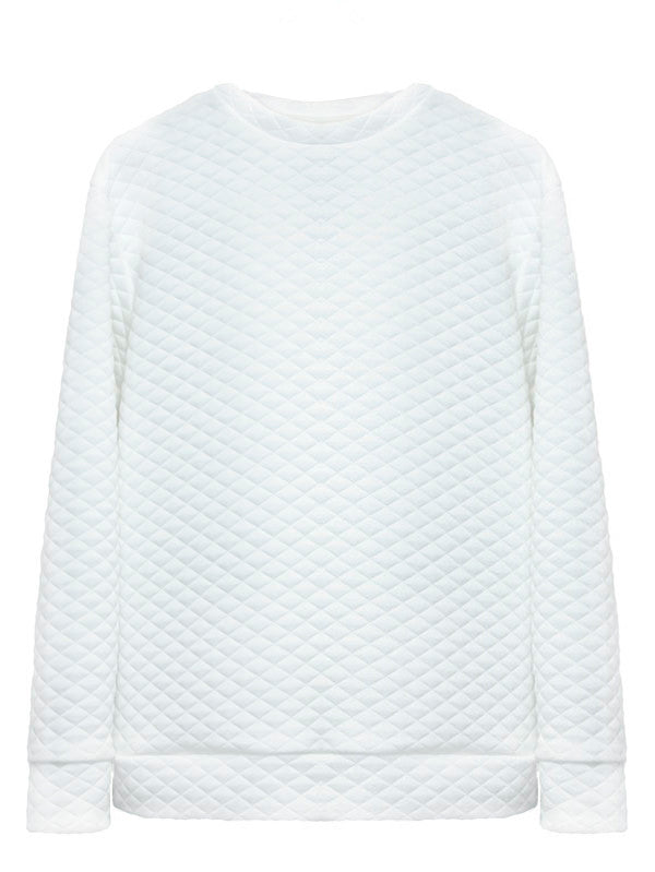 White quilted matelasse